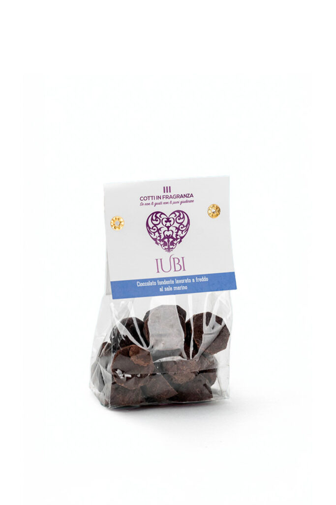IUBI Cioccolatini fondenti al sale marino 150gr