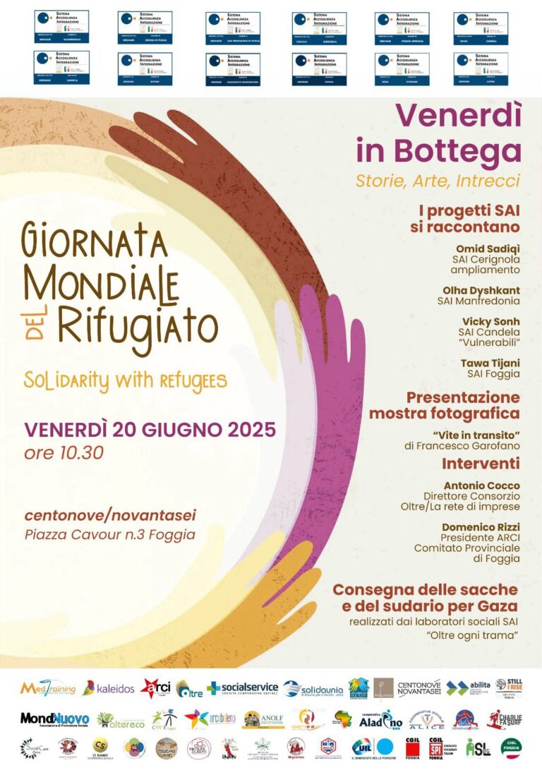 “Storie, Arte, Intrecci”. I migranti si raccontano per la “Giornata del Rifugiato”