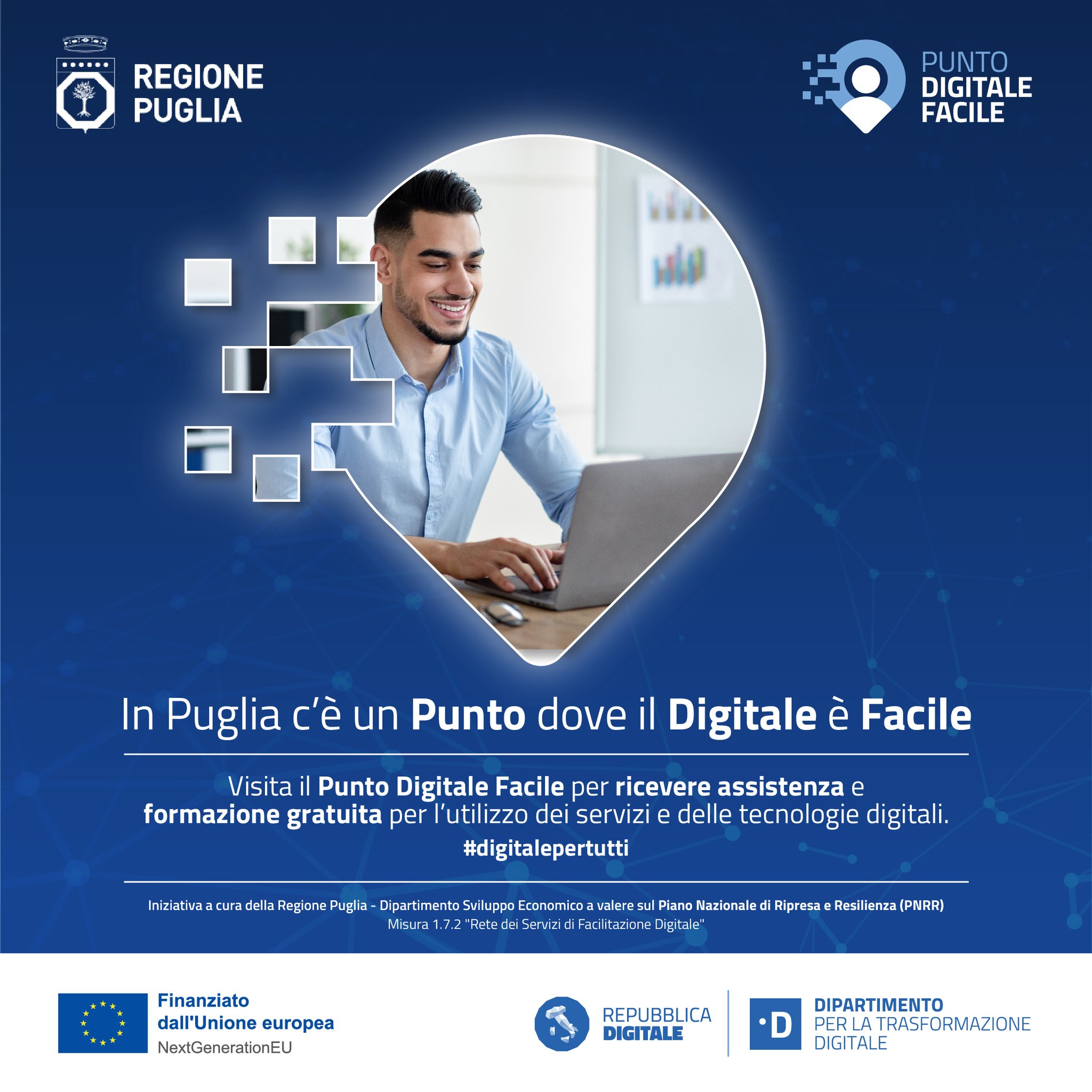 Punti di facilitazione digitale, il servizio attivo nei 44 Centri per l'Impiego di Puglia